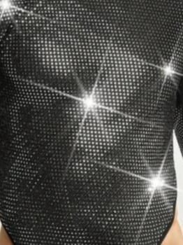 Man's Sequin Long Sleeve Bodysuit